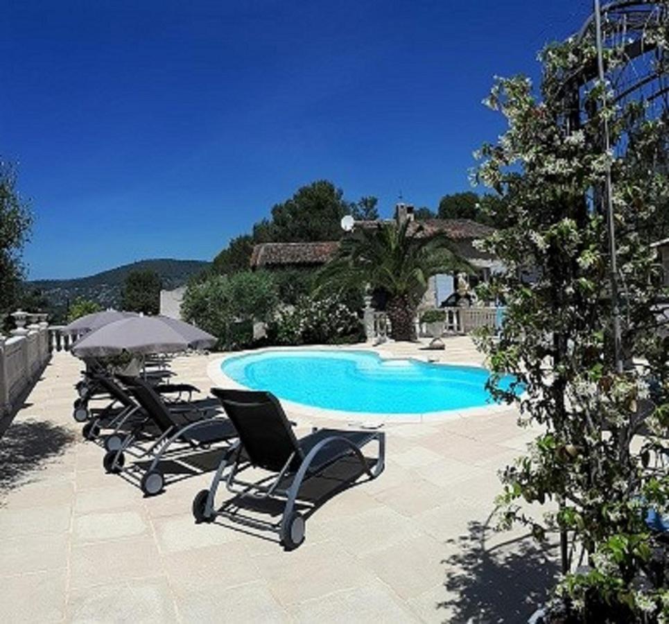 Gite Les Pins Climatise Piscine Chauffee Jardin Peymeinade Exterior photo